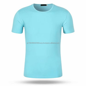 T-shirt vierge uni avec logo OEM 100% coton de haute qualité pour hommes - Product Image 6