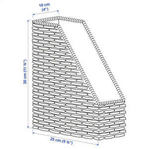 ถาดหวายทอมือสีขาวเป็นมิตรกับสิ่งแวดล้อมจากเวียดนามทันสมัยไม่เป็นพิษเหมาะสำหรับการจัดระเบียบกระดาษตัวอักษรและของจำเป็น - Product Image 4