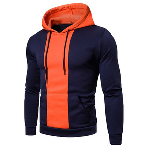 Wholesale Customized <b>Men's</b> 2-Piece Navy Casual Jogging Activewear XL Size Long Sleeve Pullover Hoodie Winter Navy Sweatsuit - Product Image 1