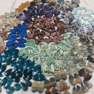 Lote de gemas de cabujón, lote al por mayor de pares para pendientes, colgante de pendientes de piedras preciosas, lote al por mayor - Product Image 1