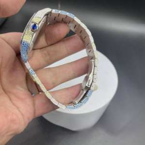 Montre personnalisée de luxe à mouvement mécanique ETA cultivé en laboratoire, boîtier en alliage, bracelet en caoutchouc, affichage analogique, pour la revente - Product Image 3