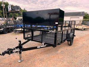 Remorque utilitaire galvanisée à essieu unique avec côtés grillagés pour le transport agricole - Product Image 1