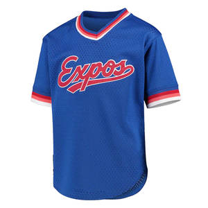 Sublimation de teinture complète personnalisée imprimé respirant pour hommes Baseball col en V Jersey Sportswear - Product Image 5