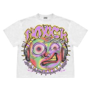 Nueva alta calidad al por mayor logotipo personalizado camisetas para Unisex 80% Algodón 20% poliéster propia marca serigrafiada diseño camiseta - Product Image 4