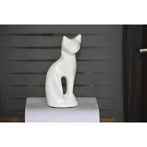 โกศโลหะขี้เถ้าเถ้ากระดูกรูปแมวน่ารักนั่งทำมือโกศสำหรับใส่งานศพสัตว์ - Product Image 2