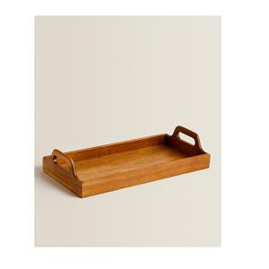 Bandeja de servicio de comida de diseño de madera, el mejor para servir bebidas, decoración interior, utensilios de cocina - Product Image 5