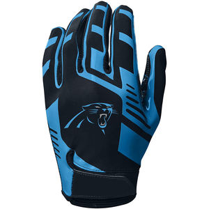 Gants de football américains personnalisés OEM, paume collante, haute qualité, design personnalisé, gants de football rembourrés, fabricant en gros pour les joueurs de ligne - Product Image 1