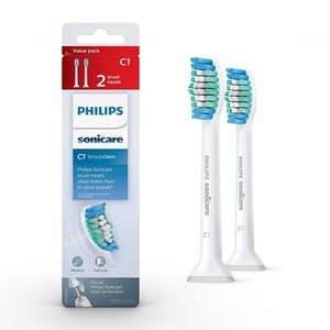 Philips Sonicare S2 Cabezales de Cepillo de Dientes Eléctrico de Repuesto Sensitive-Paquete de 2, HX6052/77, Limpieza Suave - Product Image 1