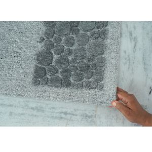 Tapis mur à mur en laine grise naturelle Natrik Tapis en soie à motif moderne fait à la main Tufté à la main pour la maison et le hall de l'hôtel - Product Image 3