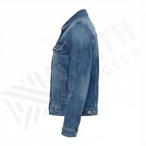 Veste en jean sur mesure pour femme, manches longues, automne-hiver, coton respirant, design uni, élégante, manteau tendance, haute qualité - Product Image 3