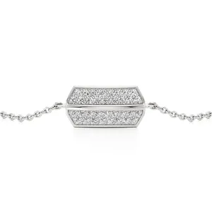Bracelet chaîne en diamant LunaHex - Bracelet luxueux et étincelant pour femmes - Product Image 2
