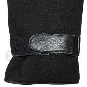 Los mejores guantes para clima frío Piel de Oveja Negra y mezcla de lana suave y cálida Pantalla táctil Correa ajustable Guantes de lana para hombre - Product Image 4