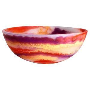 Plat de service en résine décoratif pour la maison, art moderne, fabriqué en Inde, poli à la main, d'origine indienne, écologique, durable, compatible lave-vaisselle - Product Image 3