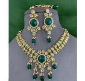 Conjunto de Collar y Pendientes de Moissanita Chapados en Oro, Clásicos y Elegantes, de la Mejor Calidad, para Bodas, Compromisos y Fiestas, para Mujer - Product Image 1