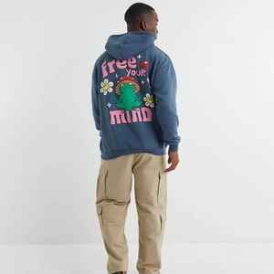 Sweats à capuche respirants et sweatshirts pour hommes personnalisés du Pakistan Sweats à capuche et sweatshirts longs au design uni avec logo brodé - Product Image 4