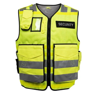 Chaqueta de Trabajo de Poliéster de Alta Visibilidad, Resistente al Fuego, Duradera, Unisex, para Hombre y Mujer, con Franja Reflectante, Manga Larga - Product Image 4