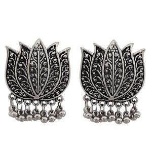 Collier en lotus oxydé pour les occasions de fête - Product Image 3
