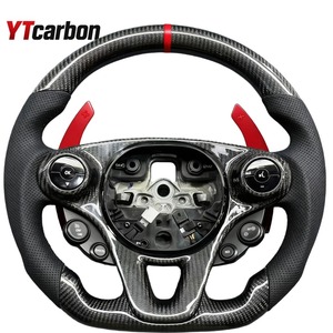 Volante de Cuero Personalizado YTcarbon para <span class=keywords><strong>Smart</strong></span> Fortwo, Forfour, Forspeed, Forstars, <span class=keywords><strong>Smart</strong></span> <span class=keywords><strong>Roadster</strong></span>, Mejora del Interior del Automóvil - Product Image 2