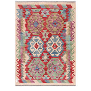 พรมกิลิมไมมาณา อัฟกานิสถาน ขนาด 166 x 122 ซม. ชุดพรมพื้นเมืองแบบดั้งเดิมของอัฟกานิสถาน - Product Image 1