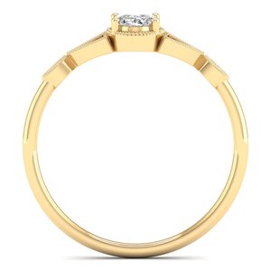 Bague solitaire en or massif 14 carats avec diamant de laboratoire CVD HPHT certifié IGI, cadeau de fiançailles, bijoux fins pour femmes, vente chaude REYES - Product Image 4