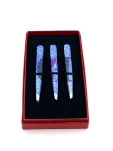 Pince à épiler en acier inoxydable avec logo personnalisé Instruments de beauté pour l'extension des cils de revêtement papier bleu sourcils professionnel de meilleure qualité - Product Image 2