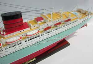 เรือสำราญไม้สไตล์โบราณโมเดลเรืองานฝีมือภาพวาดตกแต่งบ้านงานฝีมือ - Product Image 5