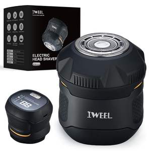Tondeuse Électrique Rechargeable pour Hommes, Rasoir Visage et Crâne Double Lame, Étanche IPX7 Utilisation Humide/Sèche, Sans Fil pour Camping-Car - Product Image 1