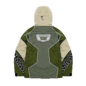 Conjuntos de chaqueta y pantalón con cremallera para hombre, chándal de nailon y poliéster con retazos de bloque de color personalizado al por mayor - Product Image 5