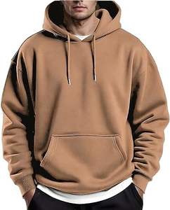 Hombres Invierno Casual Sudaderas Con Capucha Color Sólido 100% Algodón Transpirable Ecológico Regular Fit Diseño de Bolsillo - Product Image 1