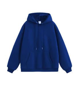 เสื้อฮู้ดผ้าฟลีซหนานุ่มสำหรับฤดูหนาว ผ้าฝ้าย 100% ทรงโอเวอร์ไซส์ ใส่ได้ทั้งชายและหญิง สกรีนโลโก้เองได้ ผ้ากำมะหยี่อย่างดี เป็นมิตรกับสิ่งแวดล้อม สีพื้นเรียบ - Product Image 4