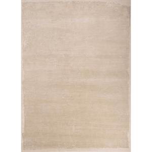 Alfombra Kavi Ivory Free Verse, Tejida a Mano, de Lana, Bambú y Seda, Color Sólido, Rectangular, para Sala de Estar, Pasillo, 100% Hecha a Mano - Product Image 1