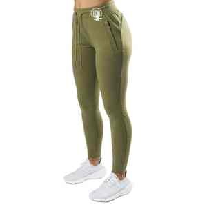 Logo personnalisé OEM Pantalon de jogging Slim Fit pour femmes Hiver décontracté Gym Fitness Jogging jambe large taille moyenne devant plat pour les sports - Product Image 1