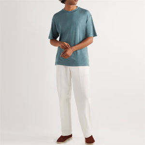 Camiseta de hombre superventas 100% algodón ligero cuello redondo antiarrugas y transpirable OEM - Product Image 4