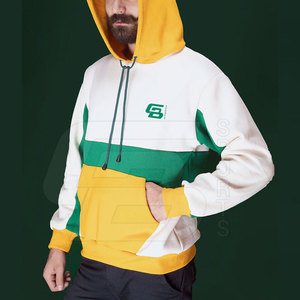 Jersey deportivo personalizado para hombre, Sudadera con capucha atlética alta, forro polar de Color sólido calentado, diseño de estampado con capucha de punto de invierno 6XL - Product Image 4