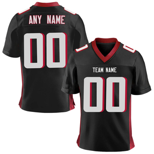 Camiseta de fútbol americano infantil personalizable, ajuste clásico con paneles de contraste de color, uniforme personalizado transpirable con nombre - Product Image 3