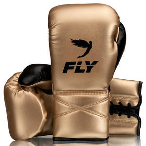 Meilleur prix raisonnable Personnaliser Gants de boxe à lacets très durables Gants de boxe en cuir de vachette brillant pour adultes - Product Image 4