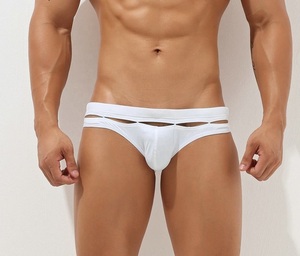 MONO RIDERS Caleçons courts pour hommes en polyester/coton noir respirant, taille haute, avec dentelle, lavables en machine, haute qualité - Product Image 1