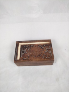 Caja de Joyería de Madera Maciza de Lujo con Incrustaciones de Madera/Resina, Caja Decorativa de Bambú de Madera, India, Venta al por Mayor - Product Image 1