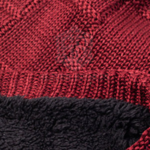 Bonnets d'hiver unisexes en laine/coton respirants, imperméables, ajustables, logo personnalisé, haute qualité, doux pour les voyages - Product Image 2