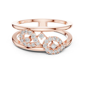 แหวนทองคำ 14K ประดับเพชรเลี้ยงในห้องปฏิบัติการ สำหรับผู้หญิง เหมาะสำหรับเป็นของขวัญในโอกาสหมั้น แต่งงาน และวันครบรอบ |   ทองชุบเคลือบทองคำแท้รับรองโดย IGI - Product Image 2