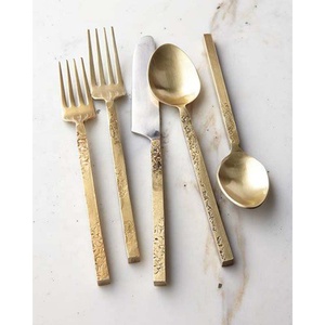 The Fine Quality Brilliant Custom Metal Fork Knife Spoon Set Rose <b>Gold</b> Reusable Portable stainless steel knife fork Cutlery - Product Image 3