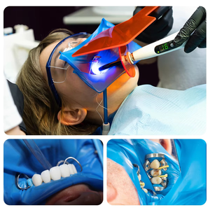 High Quality Dental Rubber Dam Kit with <b>Clamps</b> <b>Frame</b> Punch Forceps for Clinic Use Wholesale Rubber Dam - Product Image 4