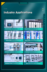 ओपन फ्रेम ip65 वाटरप्रूफ एलसीडी डिस्प्ले 7/10.1/15/17/24/32 "कठोर वातावरण के लिए धातु केस पेकैप टचस्क्रीन औद्योगिक मॉनिटर - Product Image 3