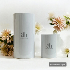 Florero Moderno y Creativo de Metal, Cilindro de Acero Inoxidable para Flores Frescas, Florero Moderno Navideño Listo para la Venta - Product Image 6