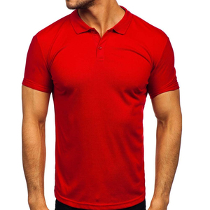 Polos à manches courtes en coton de haute qualité pour hommes, polos tendance à manches courtes, motifs solides et respirants, logo personnalisé imprimé, grande taille - Product Image 5