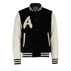 Chaqueta de Béisbol Estilo Letterman para Hombre, Abrigo Varsity de Invierno, Impermeable, Reversible, con Mangas Farol, Forro de Poliéster, Tejido de Punto - Product Image 1
