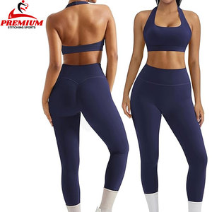 Nuevo Conjunto Deportivo de Alta Calidad con Logotipo Personalizado para Mujer, Ropa de Gimnasio de 2 Piezas, Conjuntos de Yoga, Conjunto de Fitness para Gimnasio - Product Image 4