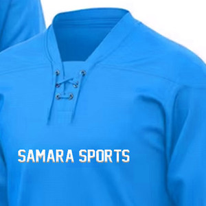 Jersey de hockey de manga corta impreso por sublimación personalizado barato de fábrica estilo Retro Boxy Jersey de hockey sobre hielo de gran tamaño - Product Image 2