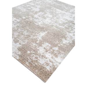 Alfombra Kavi Ivory de Lana y Seda de Bambú Anudada a Mano, Modelo Hidden Esk-462 con Patrón Abstracto, 10 mm de Grosor, Forma Rectangular para Dormitorio - Product Image 2