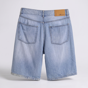 Shorts Bermuda en jean déchiré et délavé foncé avec fermeture éclair, style décontracté pour l'été, taille 6XL - Product Image 2